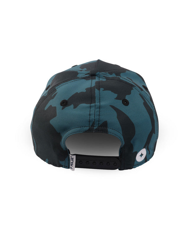 Gorra Snapback Laguna, Patrón laguna, vista posterior, Algodón, protección solar y estilo casual