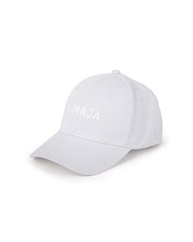 Gorra Snapback MAJA®, Blanco, vista posterior, Algodón, protección solar y estilo casual