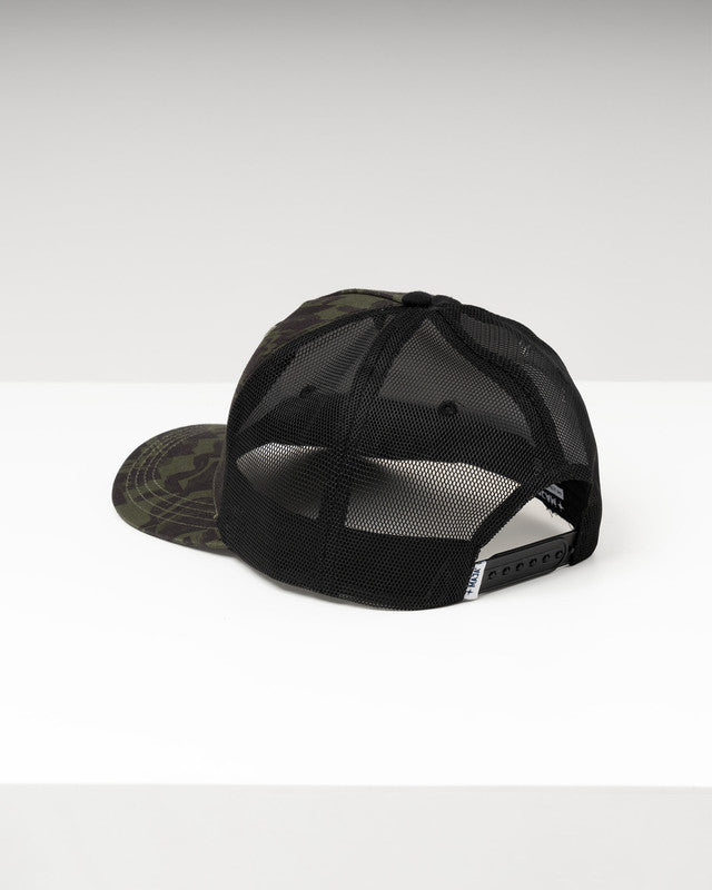 Gorra Trucker MAJA® Comando Contoy, Negro, vista posterior, Nylon, protección solar y estilo casual