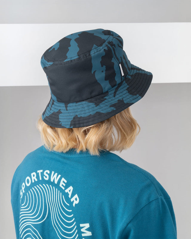Bucket Hat Laguna, Patrón laguna, vista posterior, Poliéster, protección solar y estilo casual