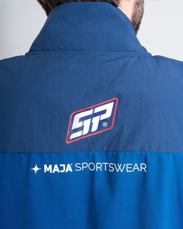 Chaleco Mónaco, Azul marino, detalle, fit Relajado, Poliéster, con Tela estiramiento 4 vías, para uso casual o entrenamiento