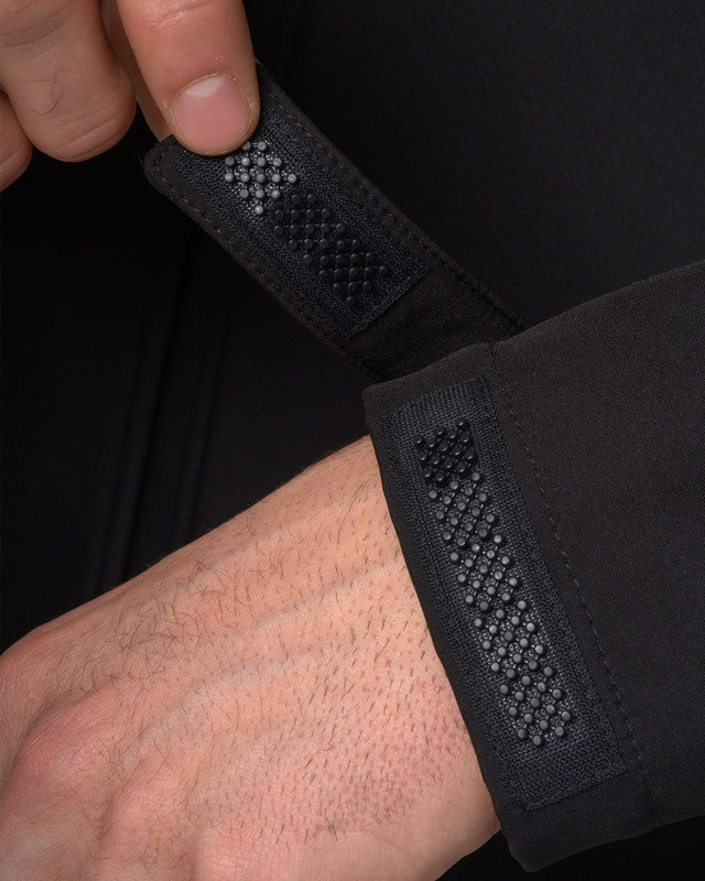 Chamarra Softshell Abisal, Negro, detalle, fit Relajado, Poliéster, con Conservación térmica, para uso casual o entrenamiento