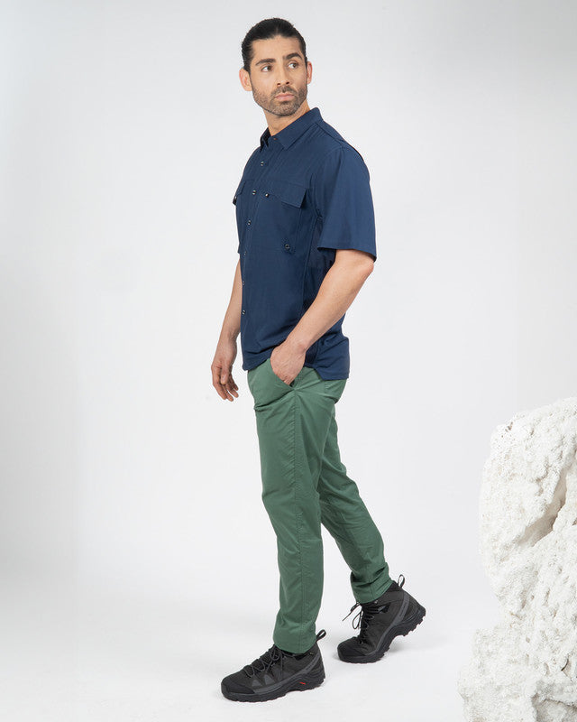 Camisa Outdoor Equipo MAJA®, Azul marino, detalle, fit Relajado, Poliéster, con Tela antidesgarro, ideal para oficina