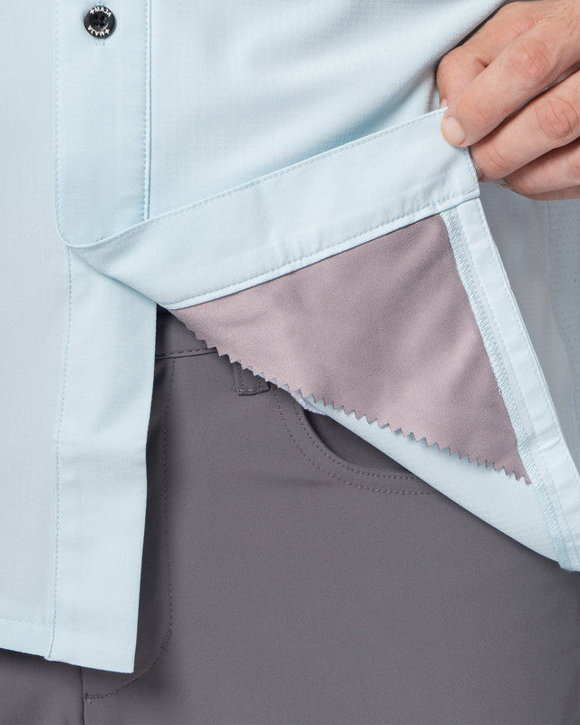 Camisa Outdoor Equipo MAJA®, Azul cielo, detalle, fit Relajado, Poliéster, con Tela antidesgarro, ideal para oficina