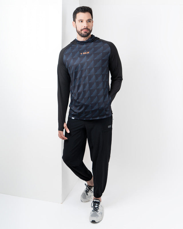 Camiseta Performance con Máscara Ambición, Manta Ray Pattern, detalle, fit Relajado, Poliéster, con Lavar a máquina con ciclo delicado de agua fría, uso versátil
