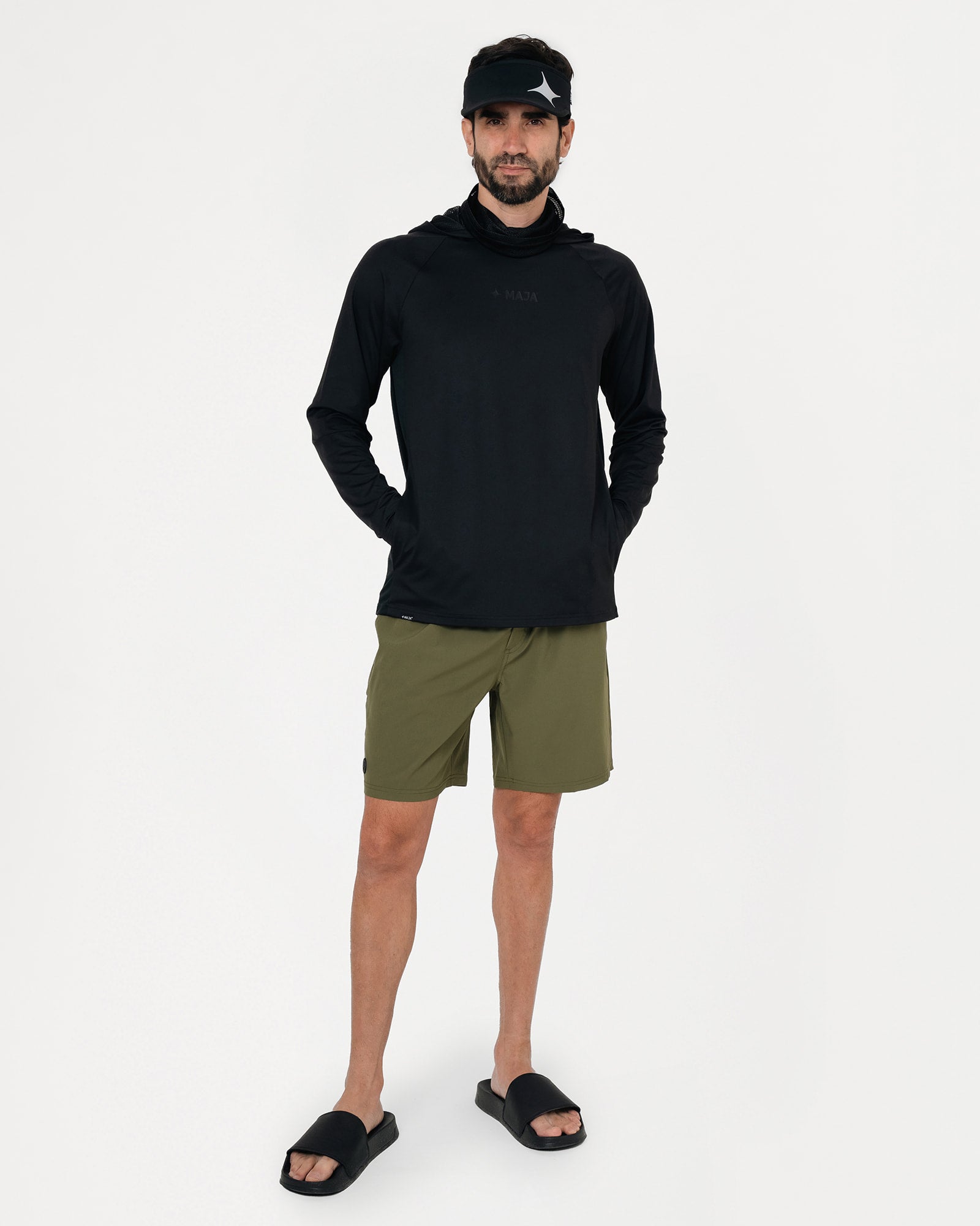 Playera Performance con Gorro y Máscara MAJA Bamboo