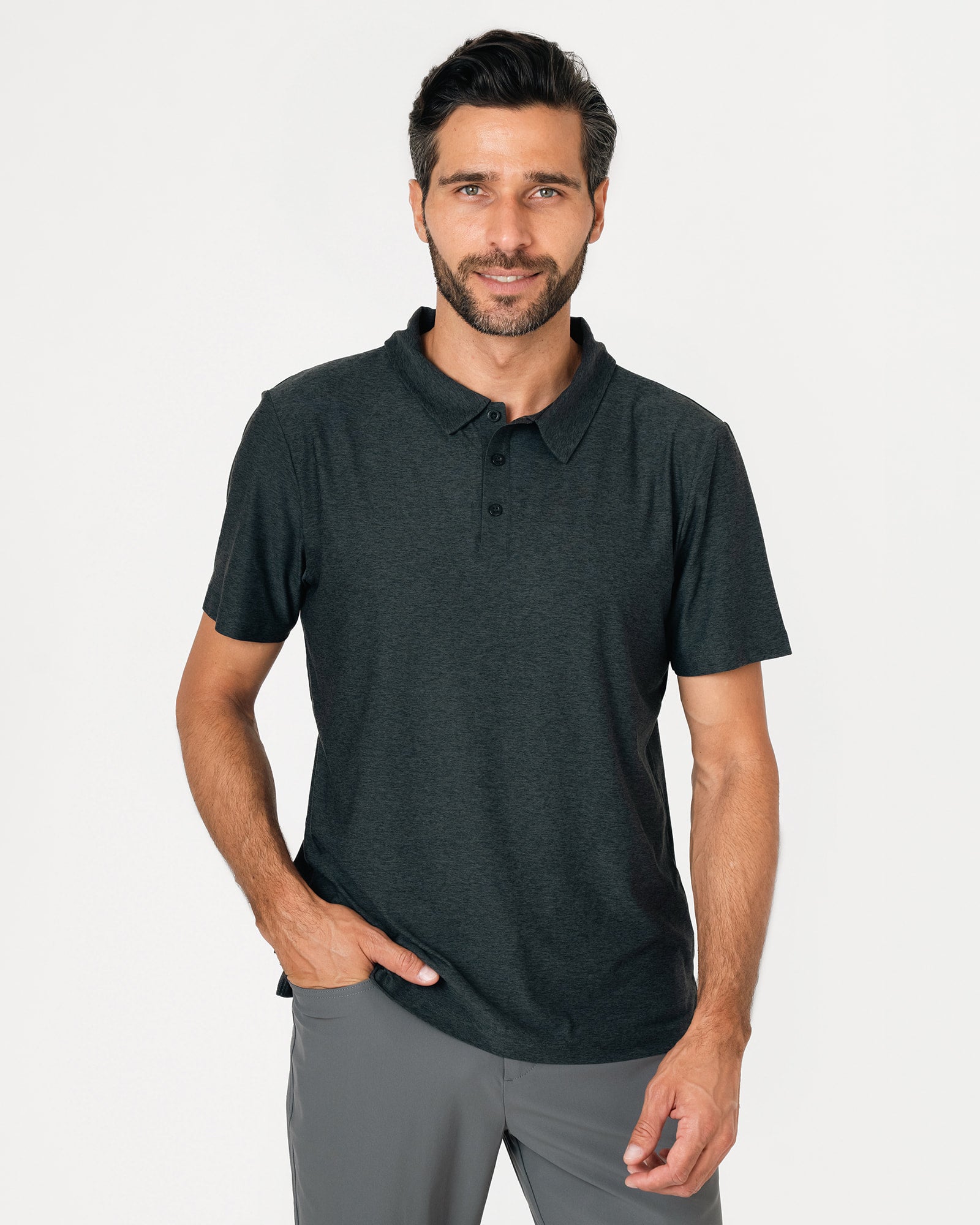 Playera Tipo Polo MAJA® Jaspe