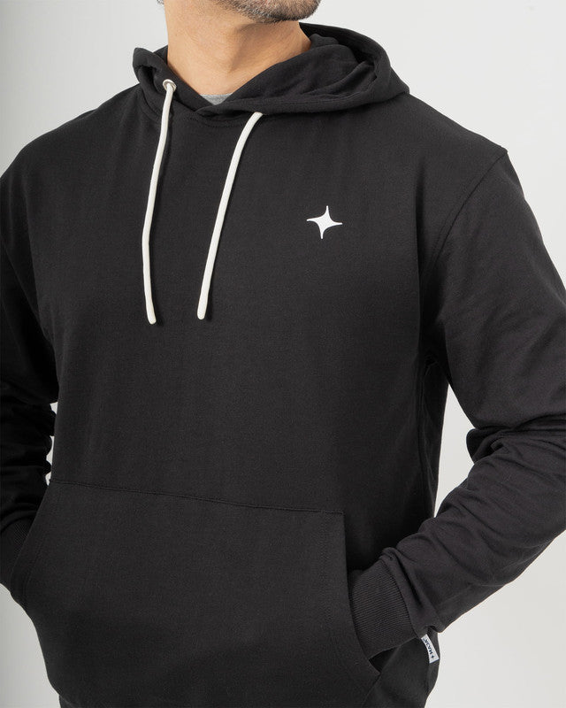 Hoodie MAJA® con capucha, Negro, vista lateral, fit Relajado, Poliéster, perfecta para climas fríos