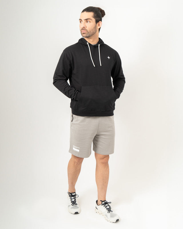 Hoodie MAJA® con capucha, Negro, detalle, fit Relajado, Poliéster, perfecta para climas fríos