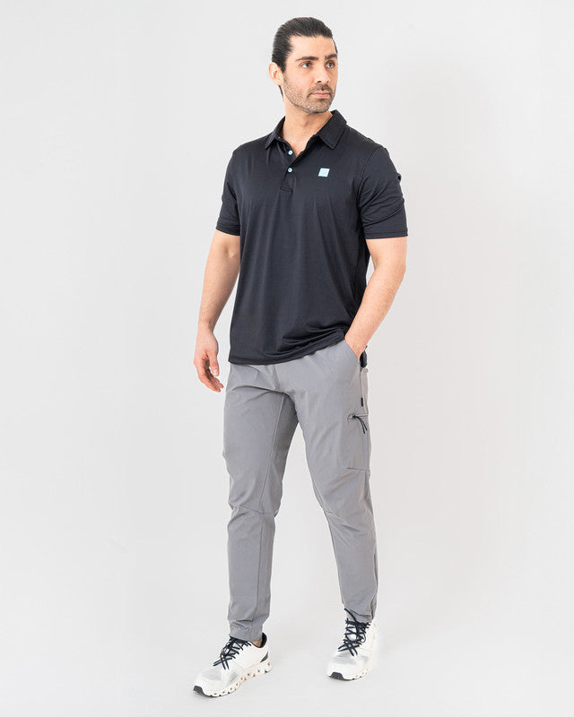 Jogger Active Camino, Gris, detalle, fit Slim, Poliamida, con Tela estiramiento 4 vías, uso versátil