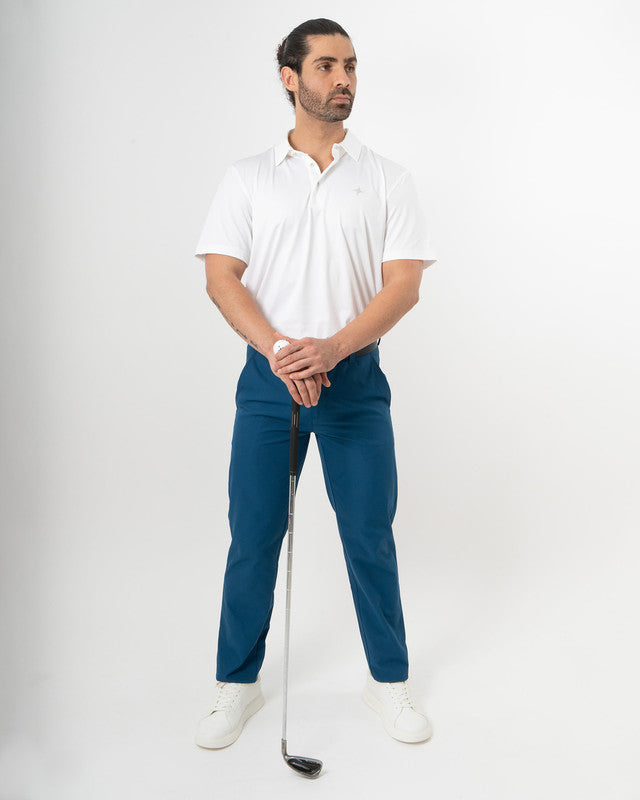 Pantalón Golf Albatros, Azul marino, detalle, fit Regular, Poliéster, uso versátil