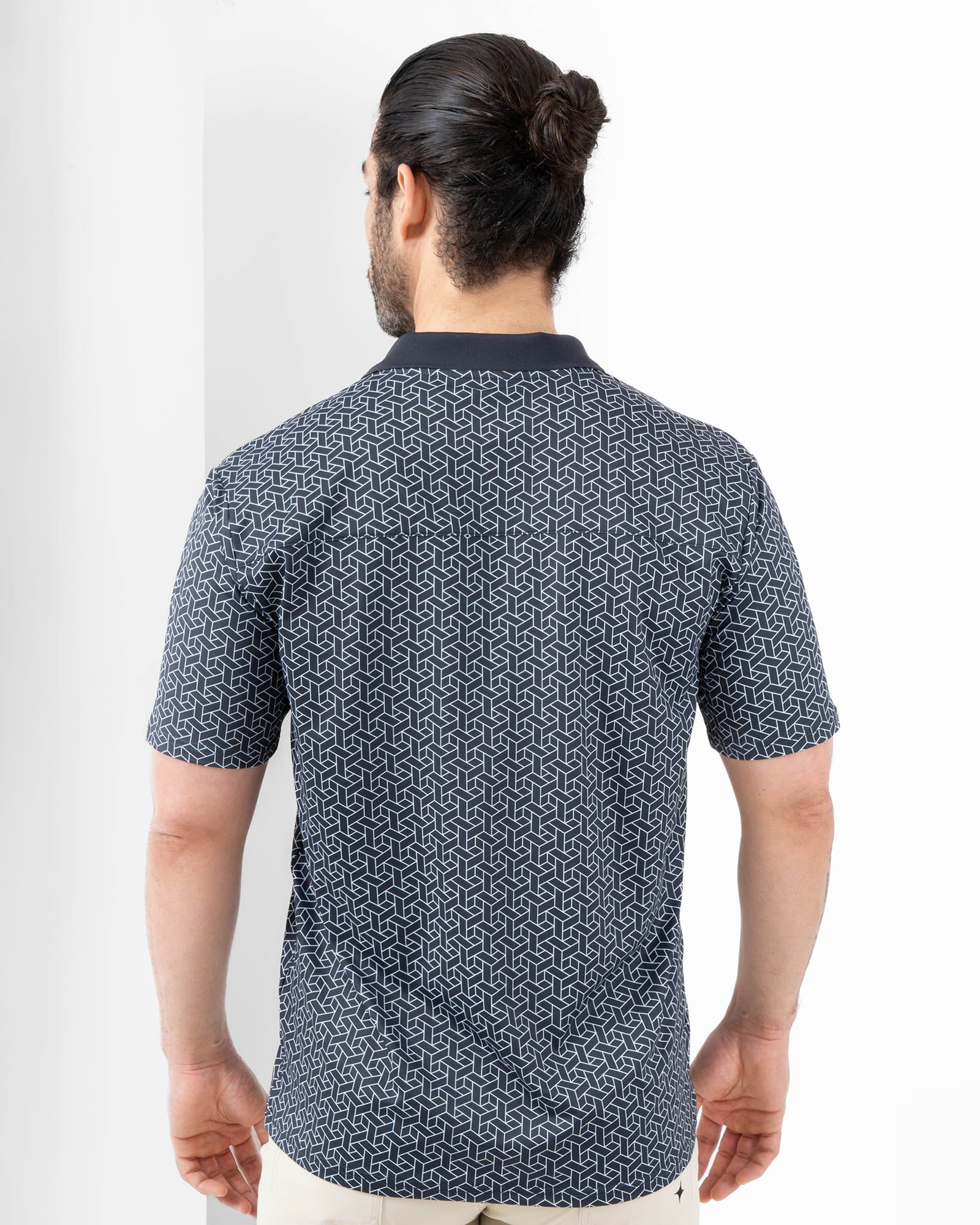 MAJA® Polo, Artesanía negro, vista posterior, fit Regular, Poliéster, con Protección UV UPF50+, uso versátil