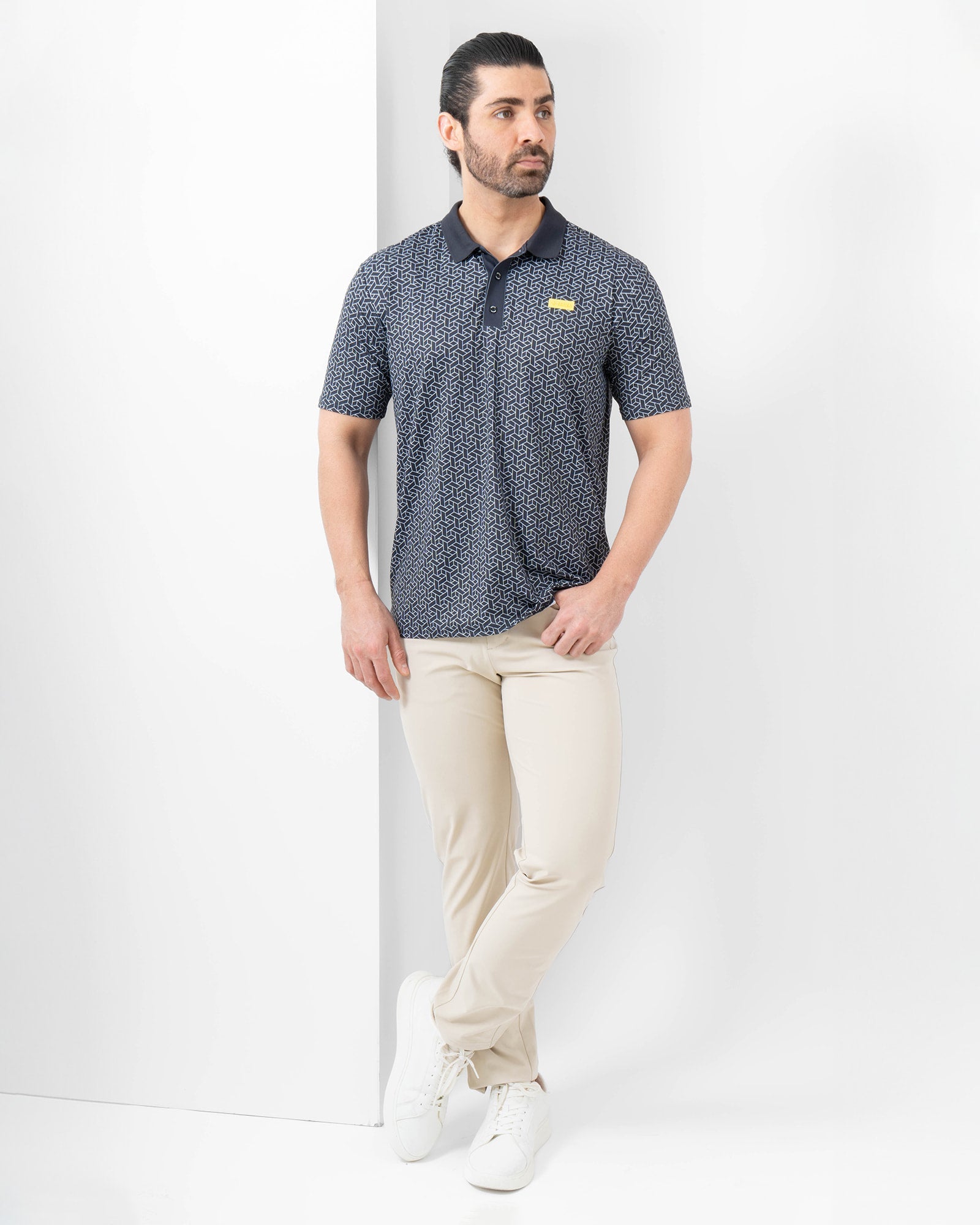 MAJA® Polo, Artesanía negro, detalle, fit Regular, Poliéster, con Protección UV UPF50+, uso versátil