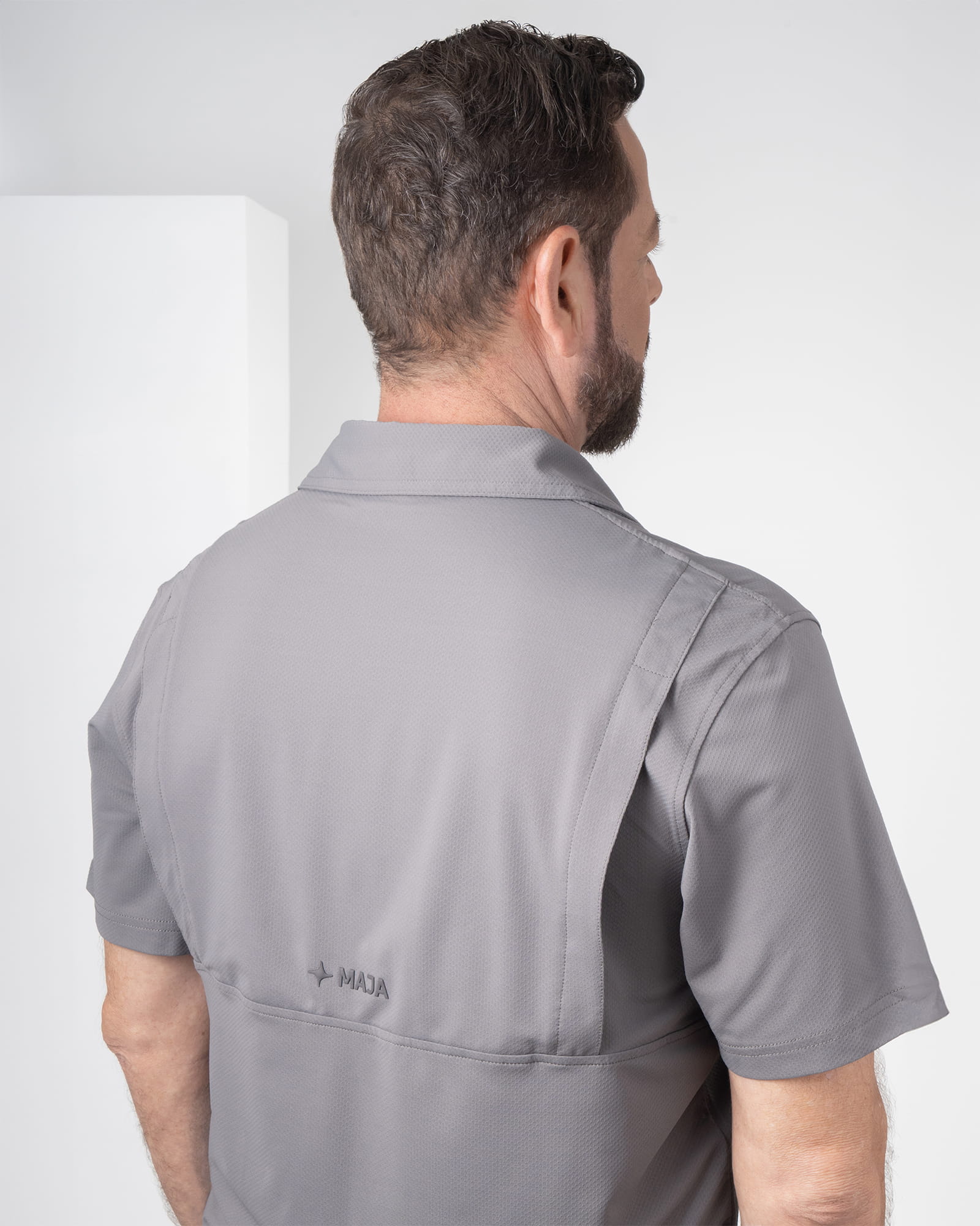 Polo Naval, Verde militar, detalle, fit Regular, Poliéster, con Tela estiramiento 4 vías, uso versátil