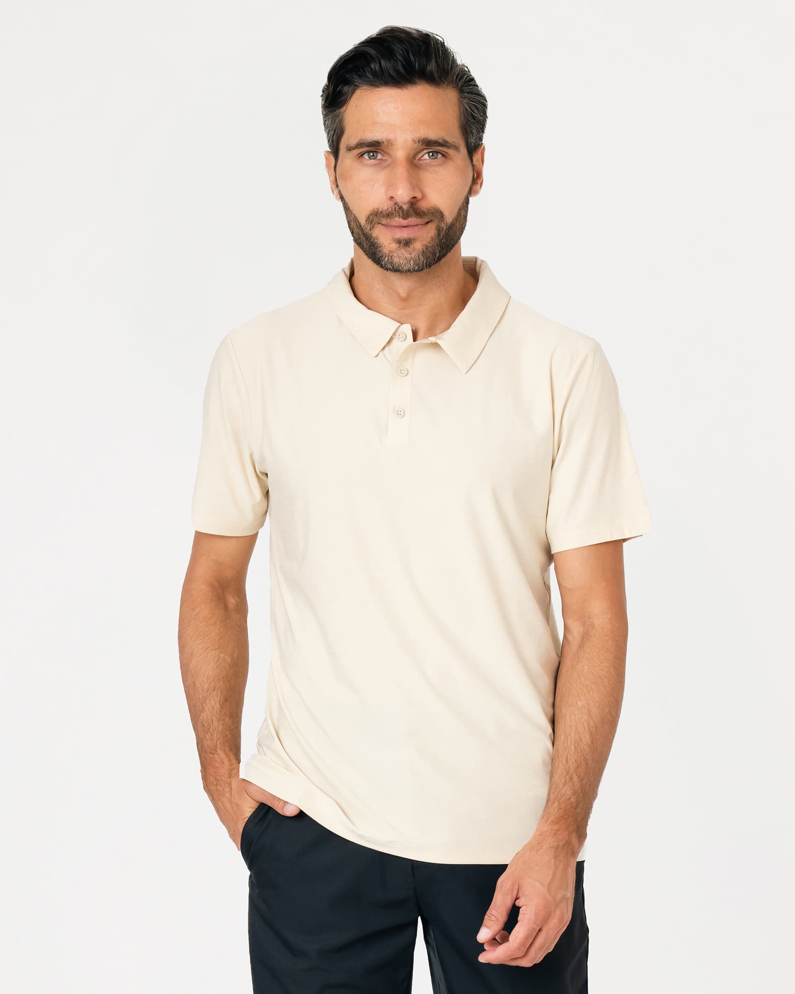 Playera Tipo Polo MAJA® Jaspe