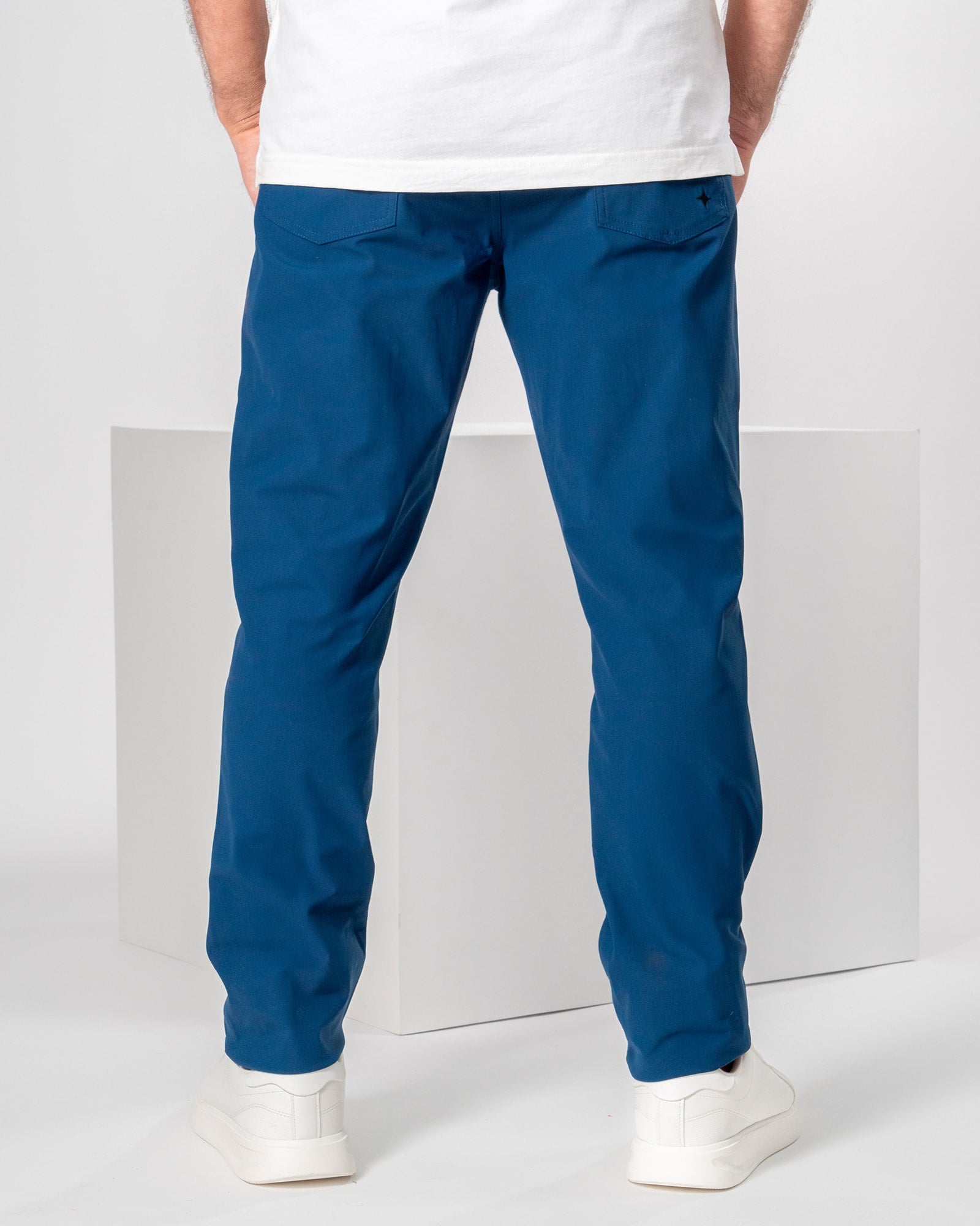 Pantalón Origen®, Azul marino, vista frontal, fit Regular, Poliéster, con Tela estiramiento 4 vías, uso versátil