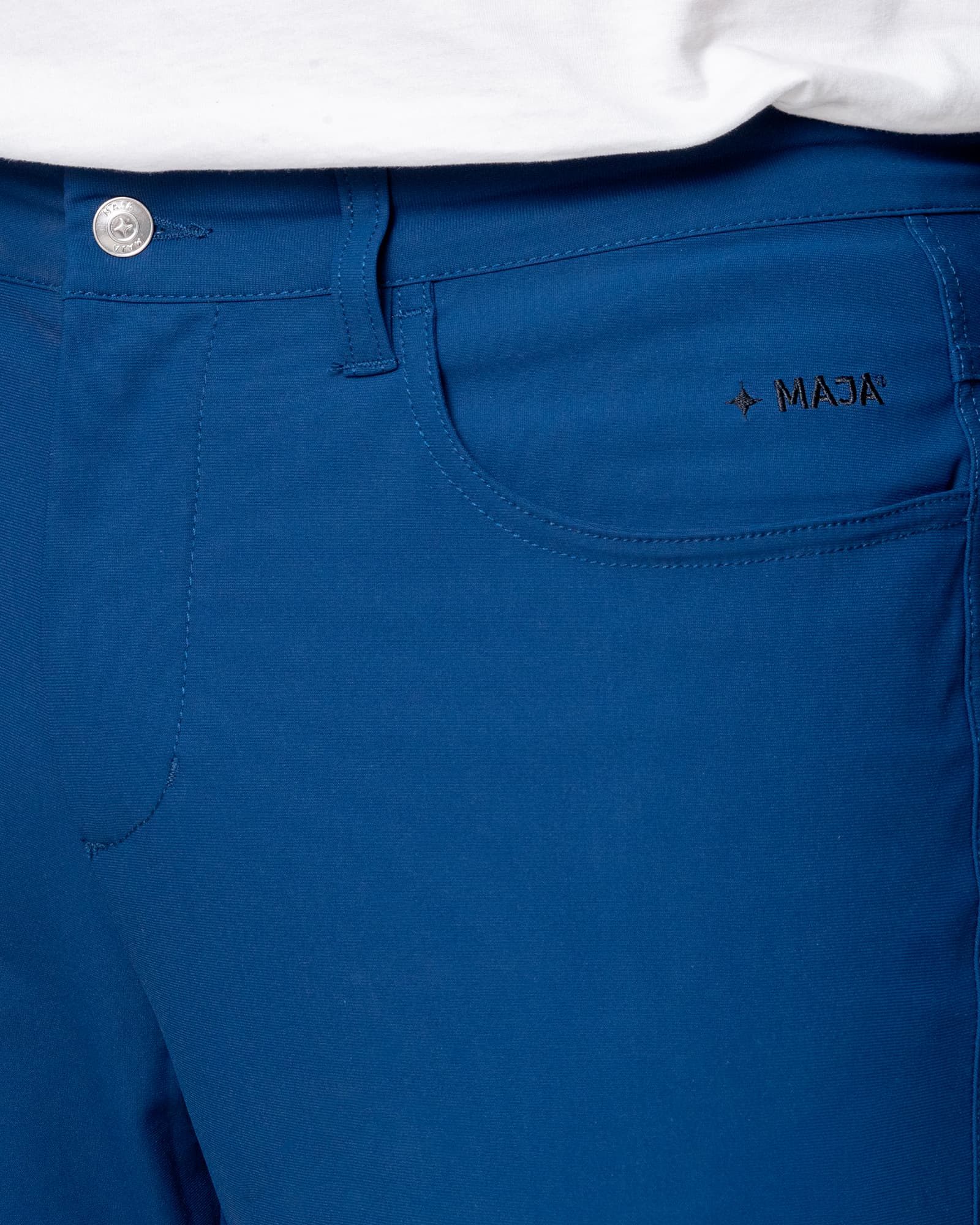 Pantalón Origen®, Azul marino, vista posterior, fit Regular, Poliéster, con Tela estiramiento 4 vías, uso versátil