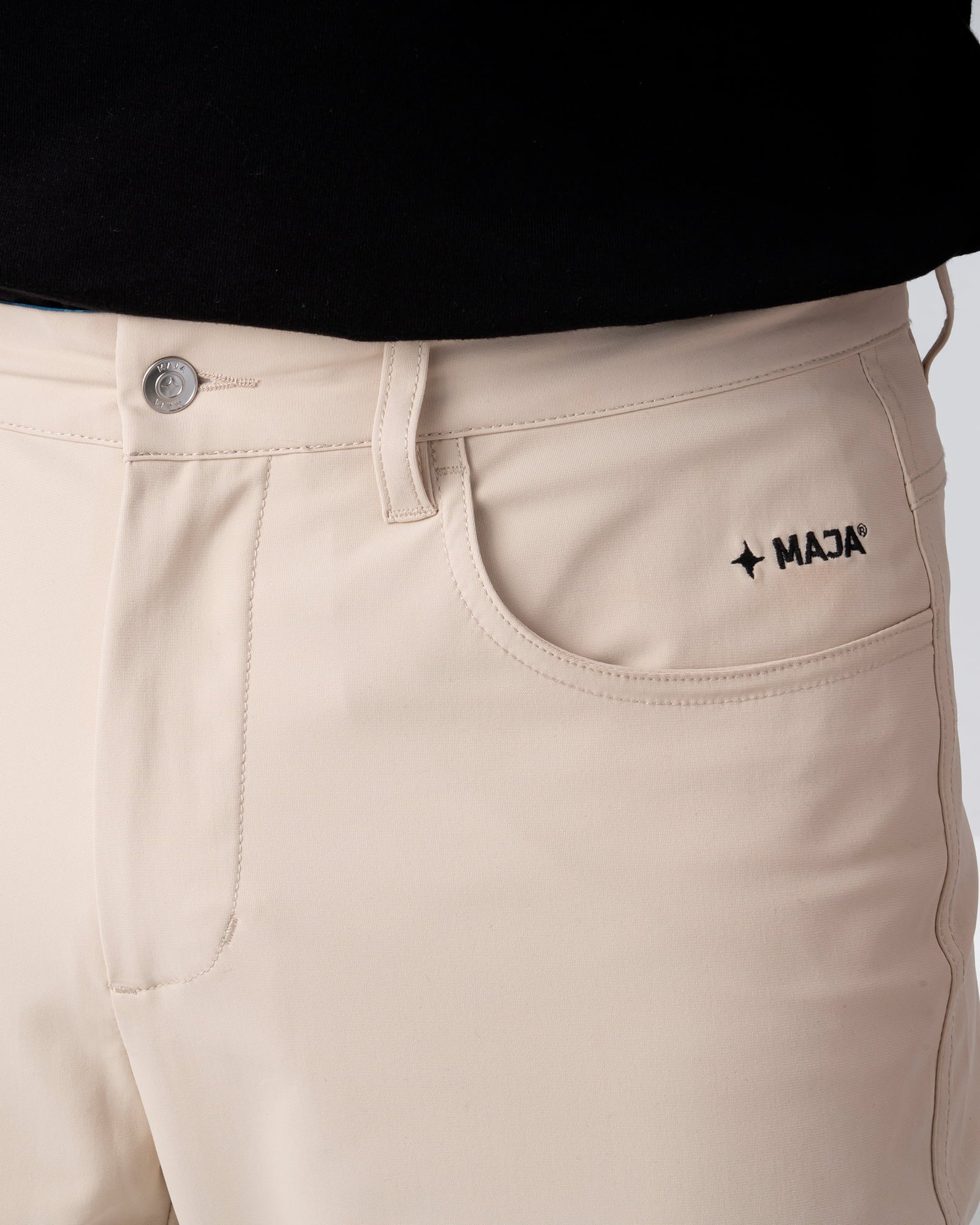 Pantalón Origen®, Khaki, vista lateral, fit Regular, Poliéster, con Tela estiramiento 4 vías, uso versátil