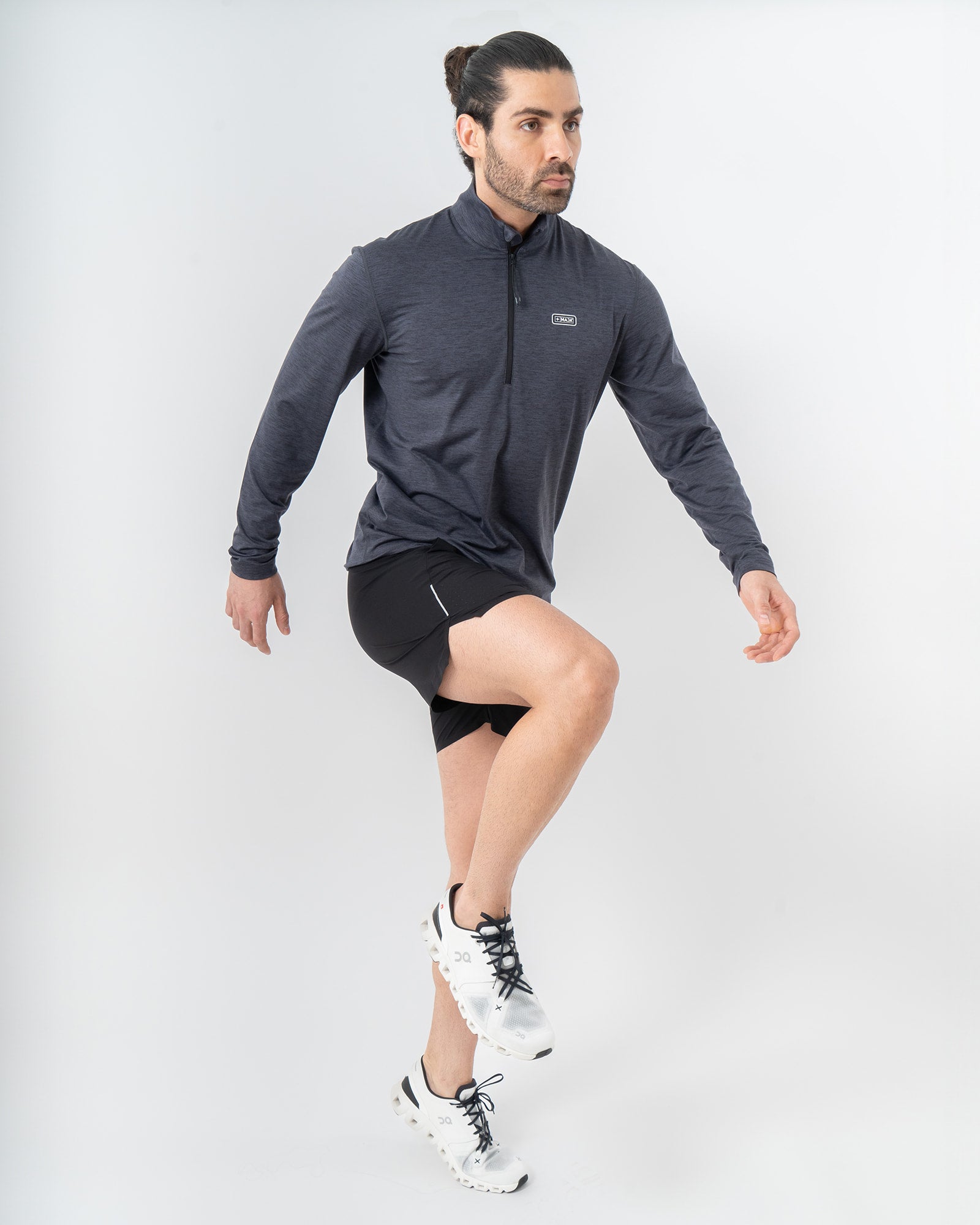 Pullover Andrews, Negro, detalle, fit Regular, Poliéster, con Tela estiramiento 4 vías, perfecta para climas fríos