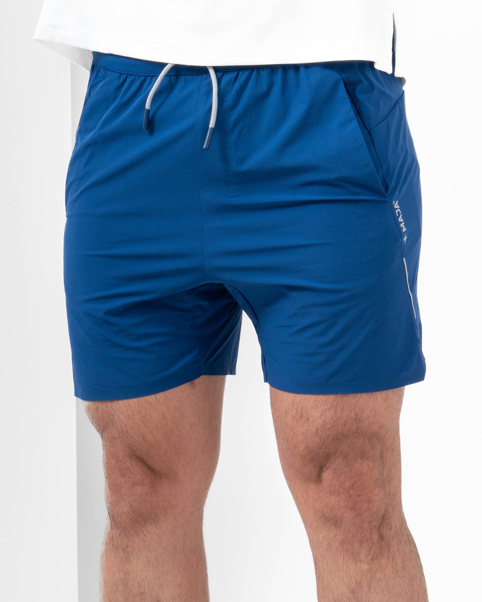 Short Running MAJA® Active, Azul marino, vista frontal, fit Relajado, Poliamida, con Branding con reflectivo, cómoda para entrenamiento