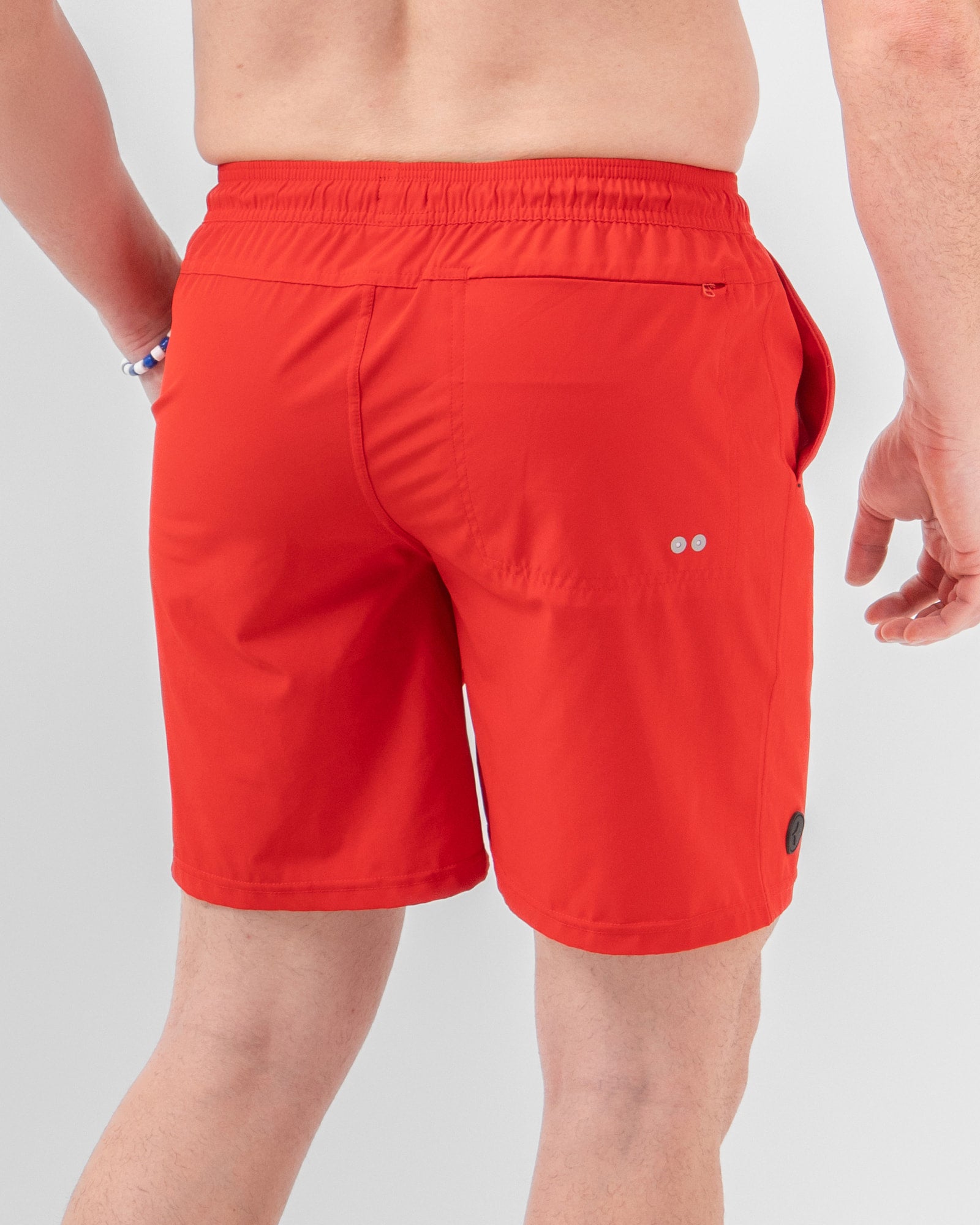 Short de Baño MAJA®, Rojo, vista posterior, fit Relajado, Poliéster, con Tela estiramiento 4 vías, uso versátil