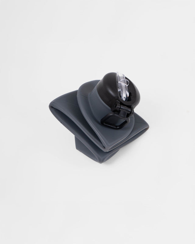 Botella Plegable Travesía, Negro, vista posterior, Silicón, con Silicón colapsable, mantiene tu bebida a la temperatura ideal