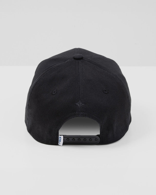 Gorra Snapback Sendero, Negro, vista posterior, Algodón, protección solar y estilo casual