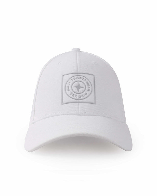 Gorra Perforada, Blanco, vista frontal, Nylon, con Microperforación láser para ventilación, protección solar y estilo casual