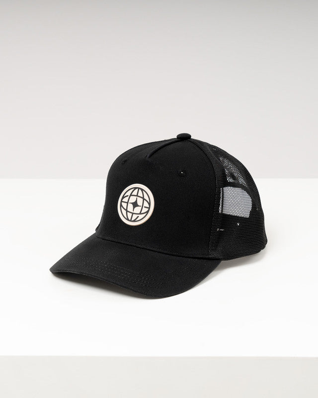 Gorra Trucker MAJA® Comando Mantarraya, Patrón contoy, vista frontal, Nylon, protección solar y estilo casual