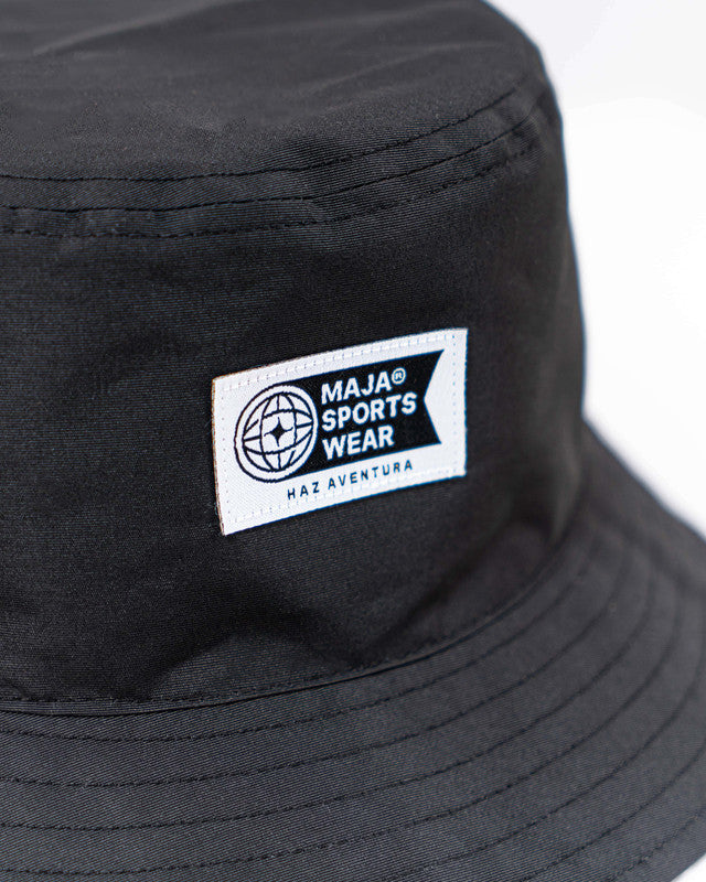 Bucket Hat MAJA® Costa Rocamar, Patrón rocamar blanco, vista lateral, Poliéster, protección solar y estilo casual