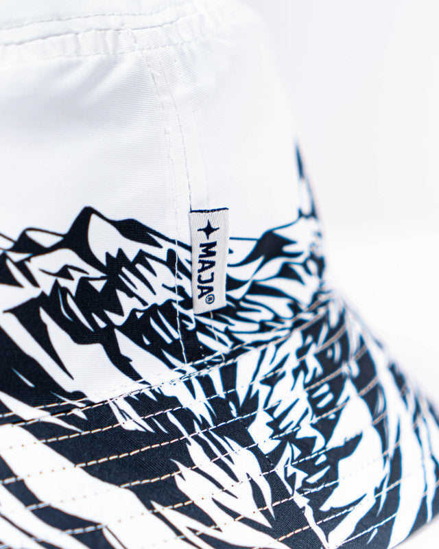 Bucket Hat MAJA® Costa Rocamar, Patrón rocamar blanco, Poliéster, protección solar y estilo casual