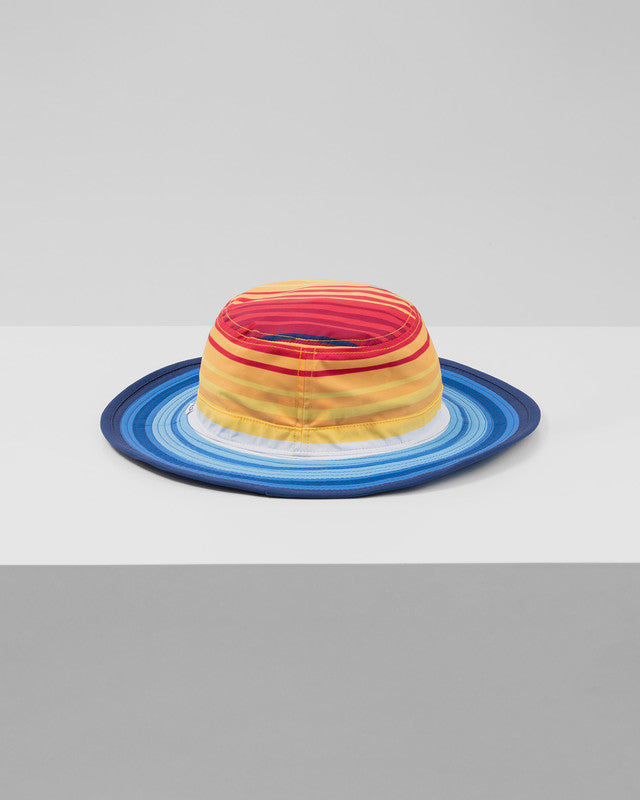 Sombrero Outdoor Dorado, Patrón dorado, vista posterior, Poliéster, protección solar y estilo casual