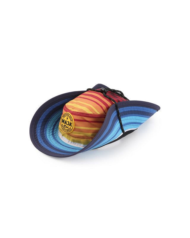 Sombrero Outdoor Dorado, Patrón dorado, vista lateral, Poliéster, protección solar y estilo casual