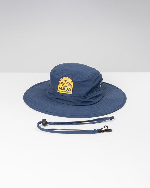 Sombrero Outdoor MAJA®, Azul marino, vista posterior, Poliéster, protección solar y estilo casual