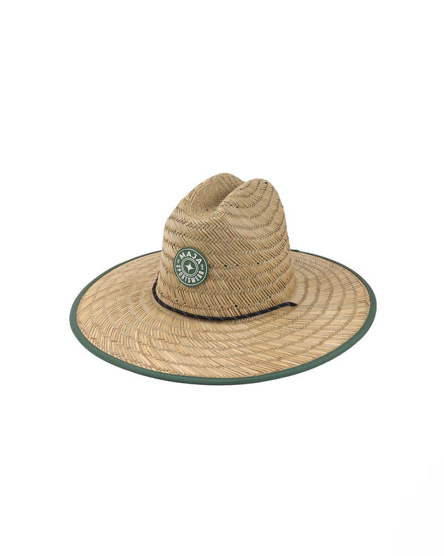 Sombrero de Paja MAJA®, Khaki, vista posterior, Paja de trigo, protección solar y estilo casual