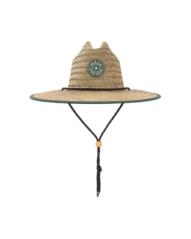 Sombrero de Paja MAJA®, Khaki, vista lateral, Paja de trigo, protección solar y estilo casual