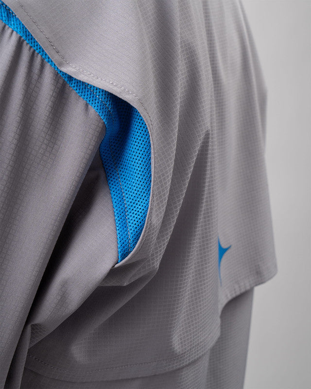 Camisa MAJA® Outdoor Signature, Gris, detalle, fit Relajado, Poliéster, con Tela antidesgarro, ideal para oficina