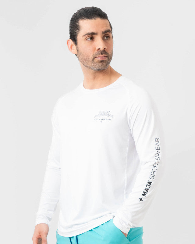 Playera Performance, Blanco, vista frontal, fit Relajado, Poliéster, con Páneles para ventilación, uso versátil