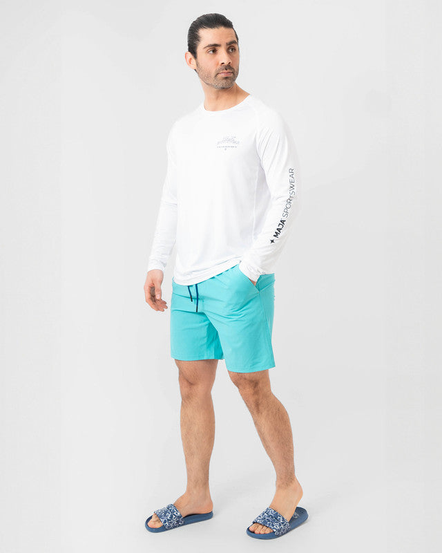 Playera Performance, Blanco, detalle, fit Relajado, Poliéster, con Páneles para ventilación, uso versátil