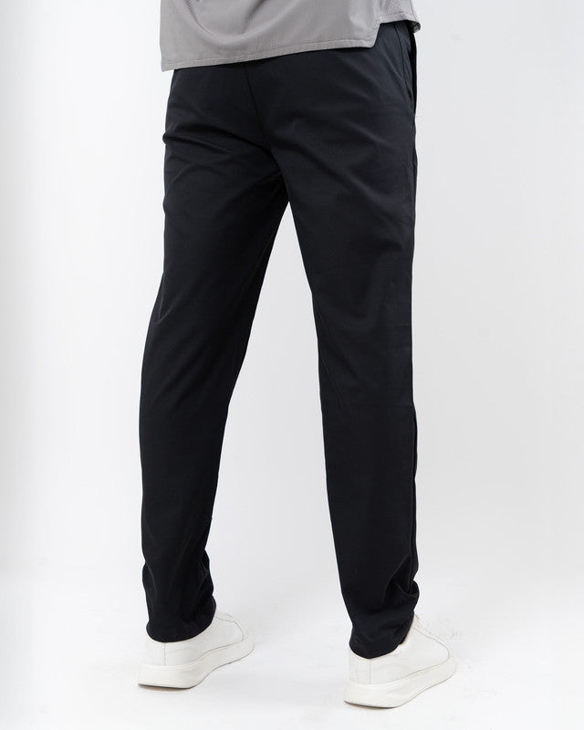 Pantalón Golf Albatros, Negro, vista posterior, fit Regular, Poliéster, uso versátil