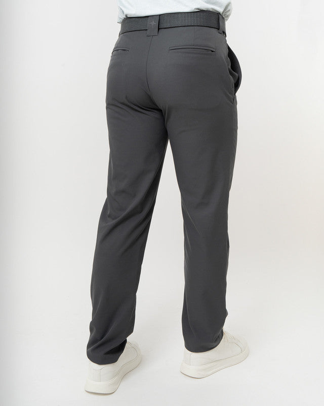 Pantalón Golf Albatros, Gris, vista posterior, fit Regular, Poliéster, uso versátil