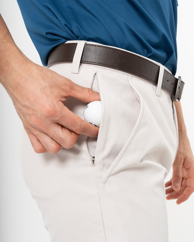 Pantalón Golf Albatros, Khaki, vista lateral, fit Regular, Poliéster, uso versátil