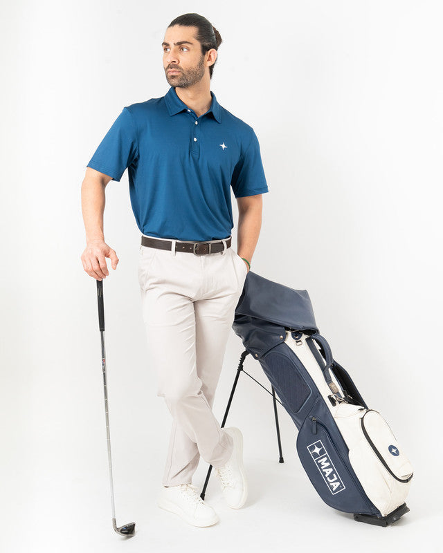 Pantalón Golf Albatros, Khaki, detalle, fit Regular, Poliéster, uso versátil