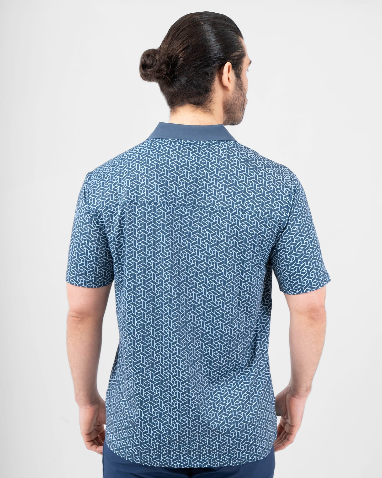 MAJA® Polo, Artesanía azul marino, vista posterior, fit Regular, Poliéster, con Protección UV UPF50+, uso versátil