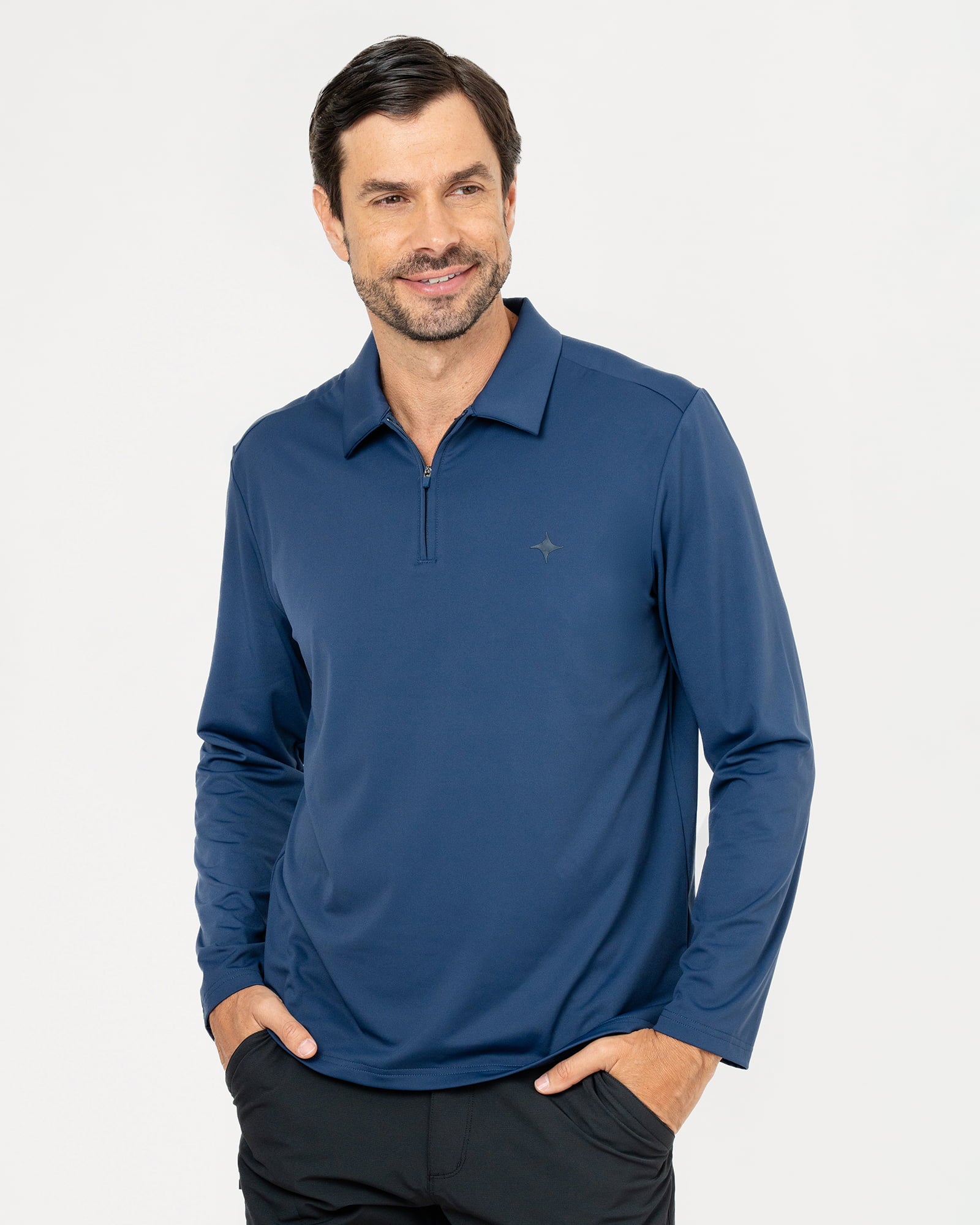 Playera Tipo Polo MAJA® Obsidiana