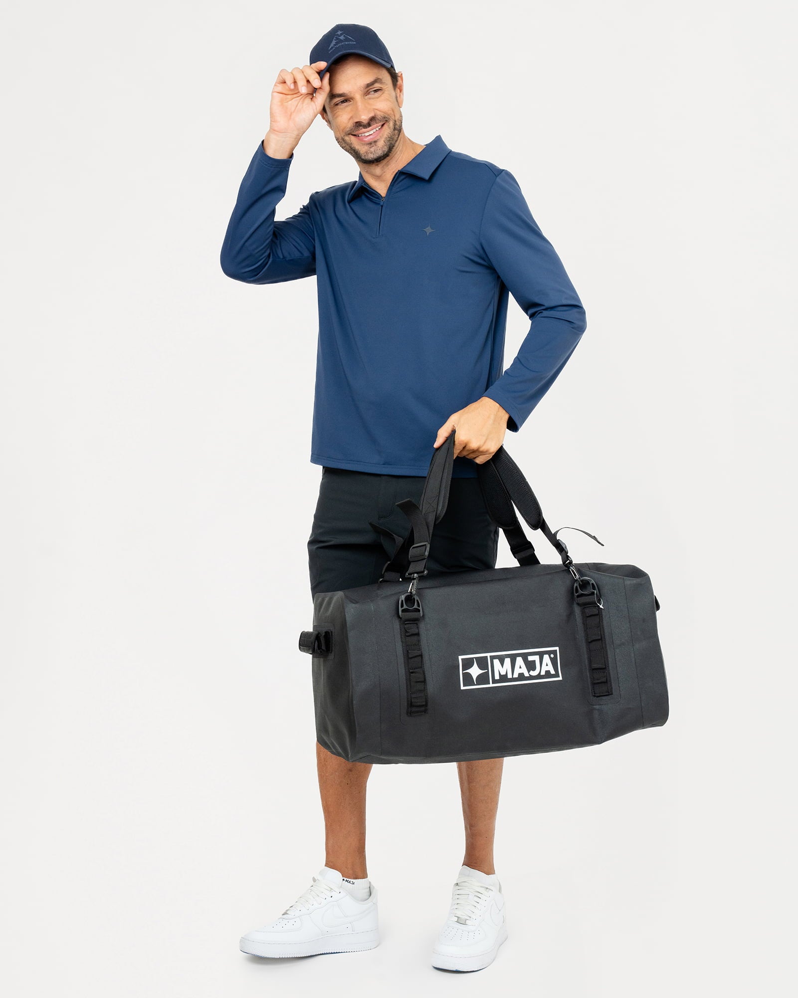 Playera Tipo Polo MAJA® Obsidiana