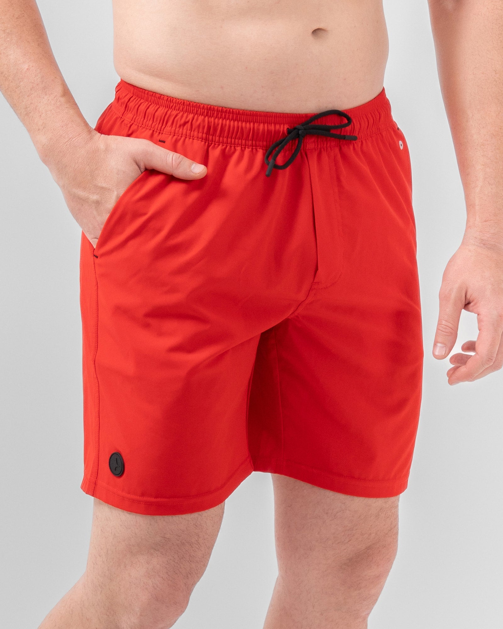 Short de Baño MAJA®, Rojo, vista frontal, fit Relajado, Poliéster, con Tela estiramiento 4 vías, uso versátil