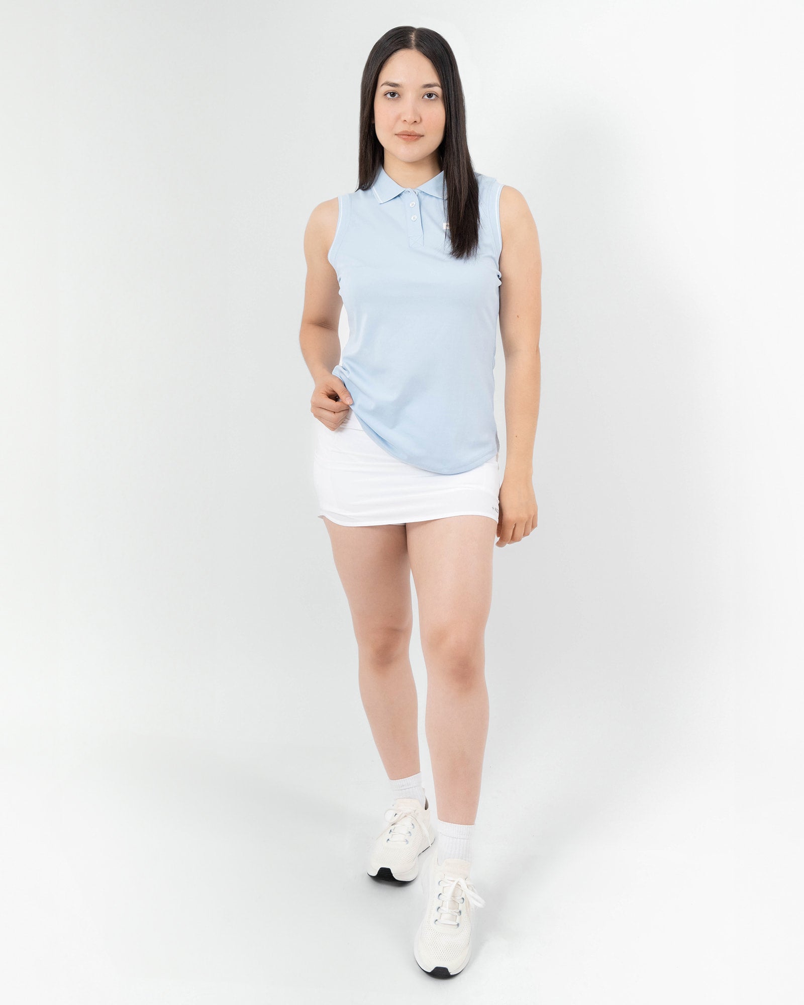 Falda Deportiva MAJA® Active, Blanco, detalle, fit Slim, Poliéster, con Branding con reflectivo, uso versátil