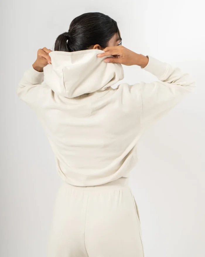 Hoodie Polar Blanco Marfil - Image 2