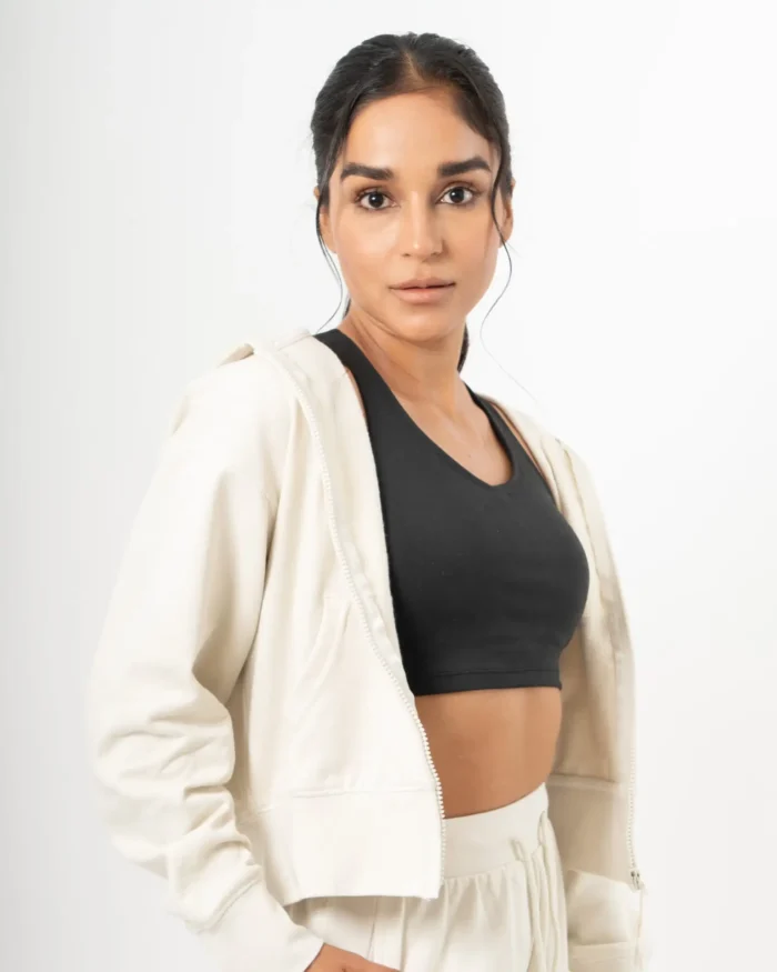 Hoodie Polar Blanco Marfil - Image 3